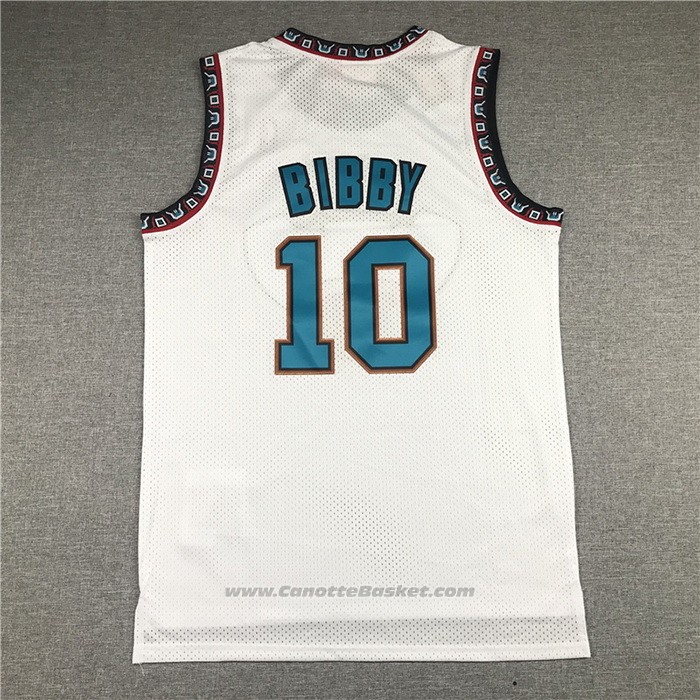 Maglia Memphis Grizzlies Mike Bibby #10 Historic Throwback Bianco